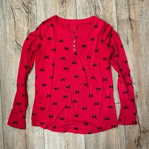 Red and black Aeropostale blouse